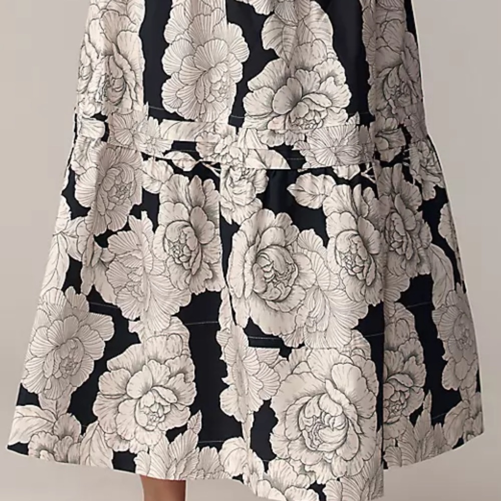 Anthropologie The Somerset Maxi Dress White Rose Floral Peony L Large - Picture 5 of 5